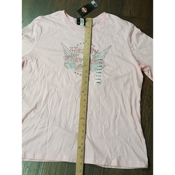 2) Women's Harley Davidson Logo Shirt. Black & Pink. Size XL. See Measurements - Picture 14 of 15